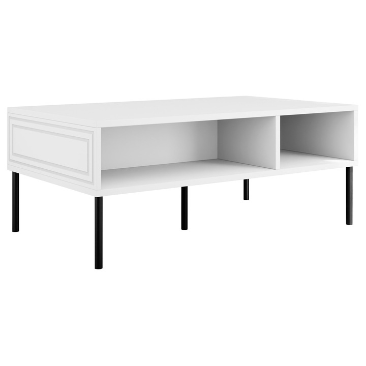 Masuta Gudzup Bis, alb, 60x110x40 cm, MIRJAN24