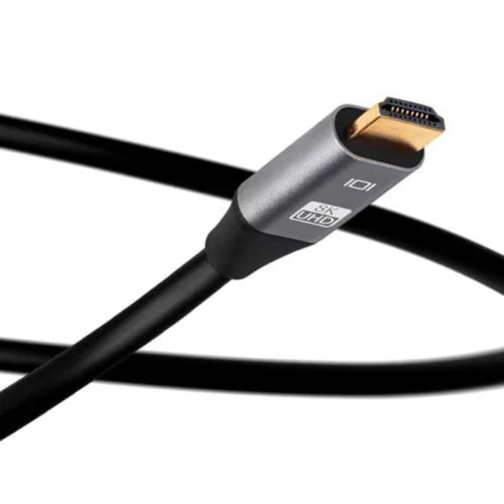 Кабел HDMI 2.1, Ultra HD, 48Gbps 8K 60Hz, 4K 120Hz, 1.5M, Съвместим с конзола PS5 Xbox Series XS, OLED TV, DTS: X, HDCP 2.2 & 2.3, HDR 10 4:4:4:4, eARC, Q -Елит®