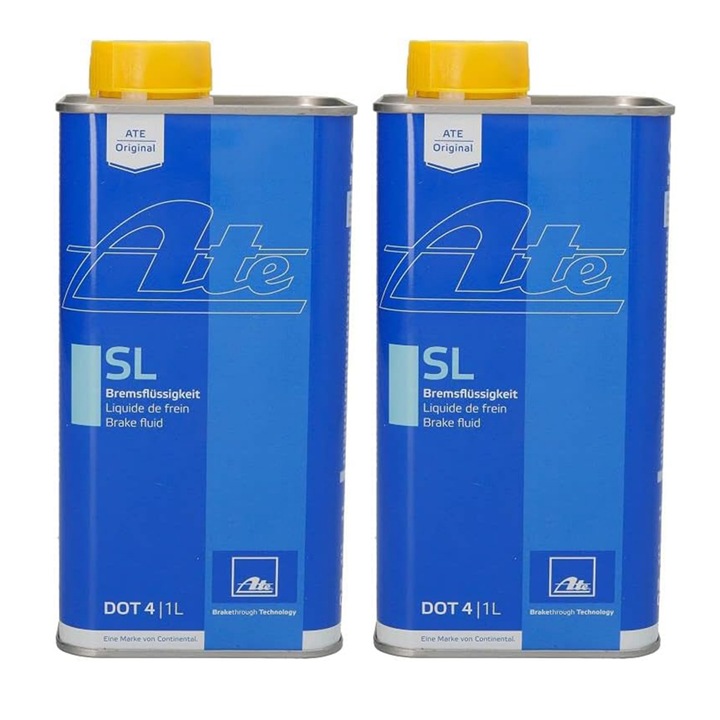 Опаковка от 2 литра Спирачна течност ATE SL DOT 4 Var2