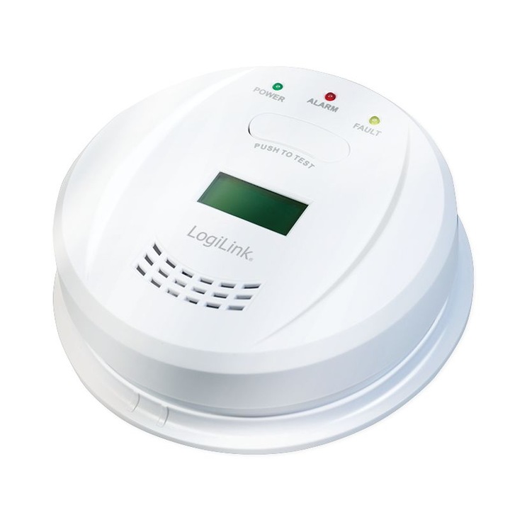 Detector de monoxid de carbon Logilink SC0111 cu LCD, 218534