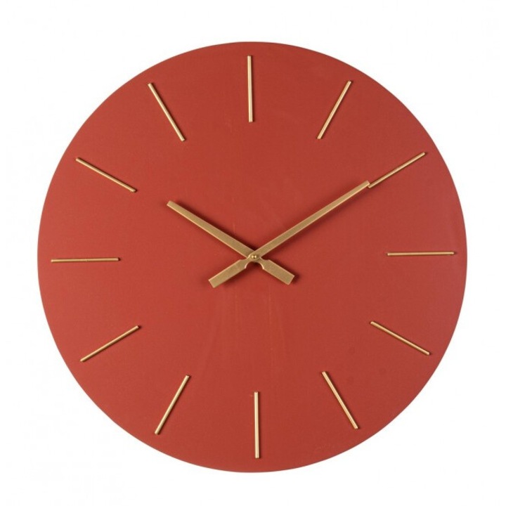 Idősoros arany tégla falióra 60x5 cm