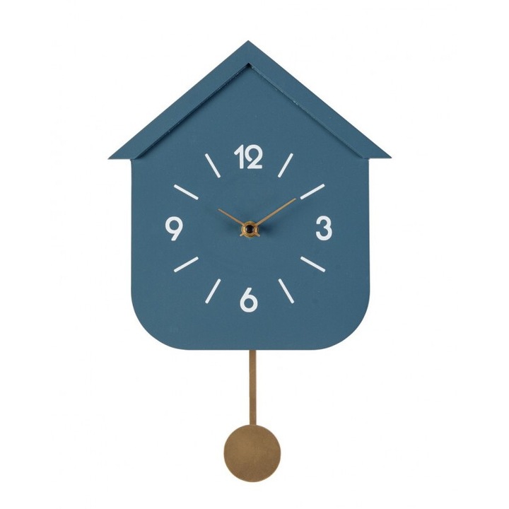 Otthoni kék inga falióra 24x5,5x37,5 cm