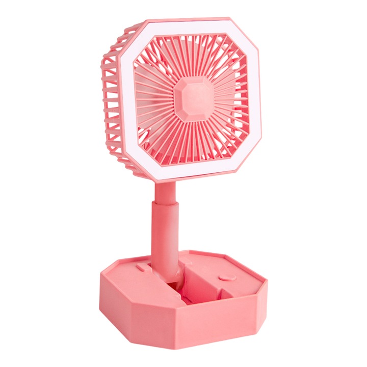 Къмпинг вентилатор с LED фенер, акумулаторен вентилатор, преносим вентилатор за палатка, настолен USB вентилатор със светлина за прекъсвания на тока, спешни случаи като урагани