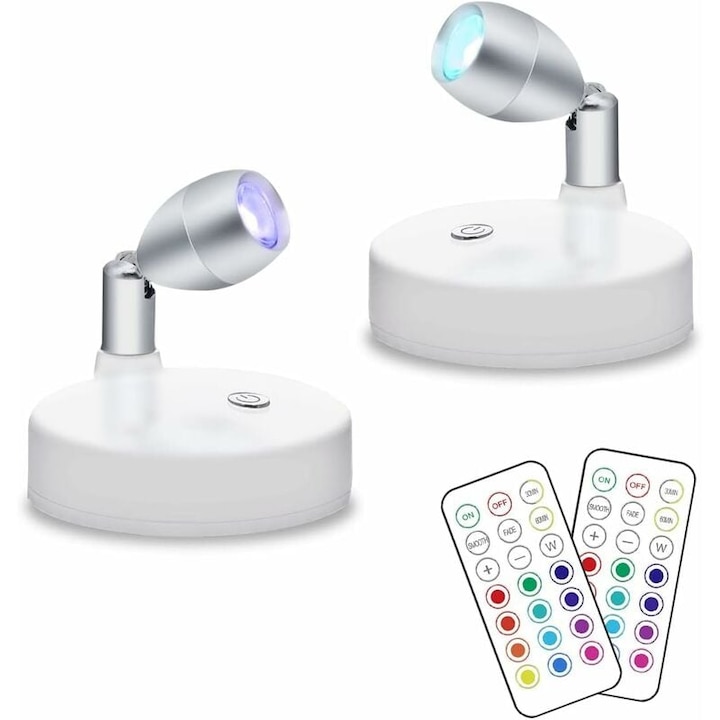 Безжични LED прожектори, вътрешно осветление, димиране, лесен монтаж
