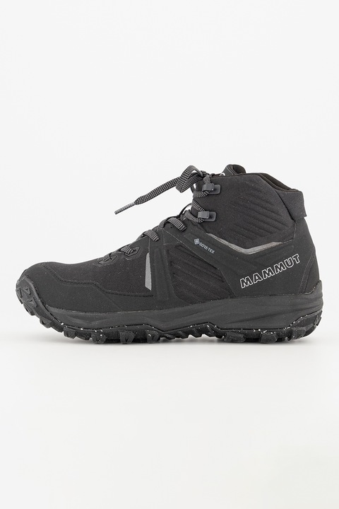 Mammut, Pantofi mid-high pentru drumetii Ultimate III Goretex, Negru