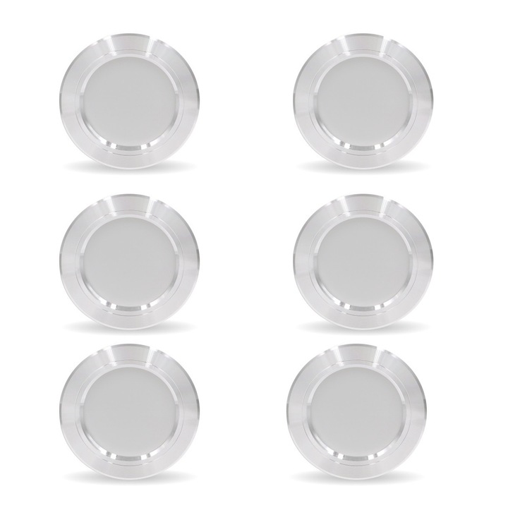 Комплект от 6 LED прожектора за вграждане, 9W, естествено бели, диаметър 10 см, монтажна дълбочина 28 мм