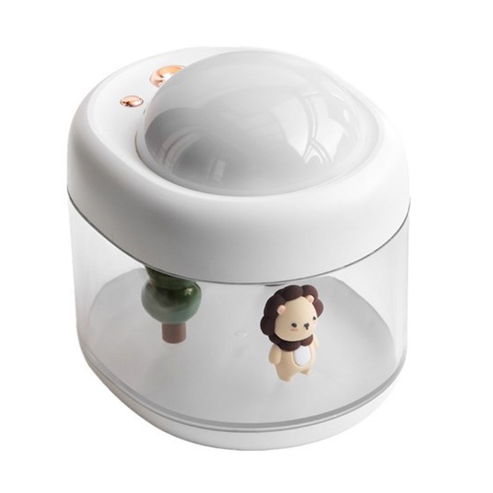 Jormftte gyermek párásító, csillagprojektorral és éjszakai fénnyel, csendes, 2.5 óra töltés, 3.5 óra használat