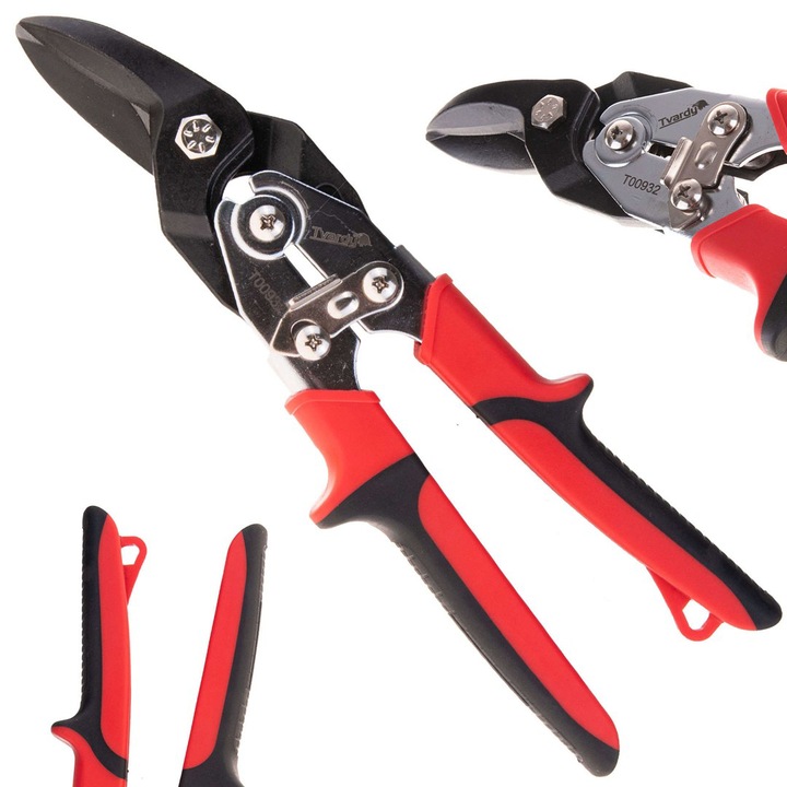 Foarfeca pe dreapta pentru tabla, 250 mm, Cr-V, Tvardy T00932