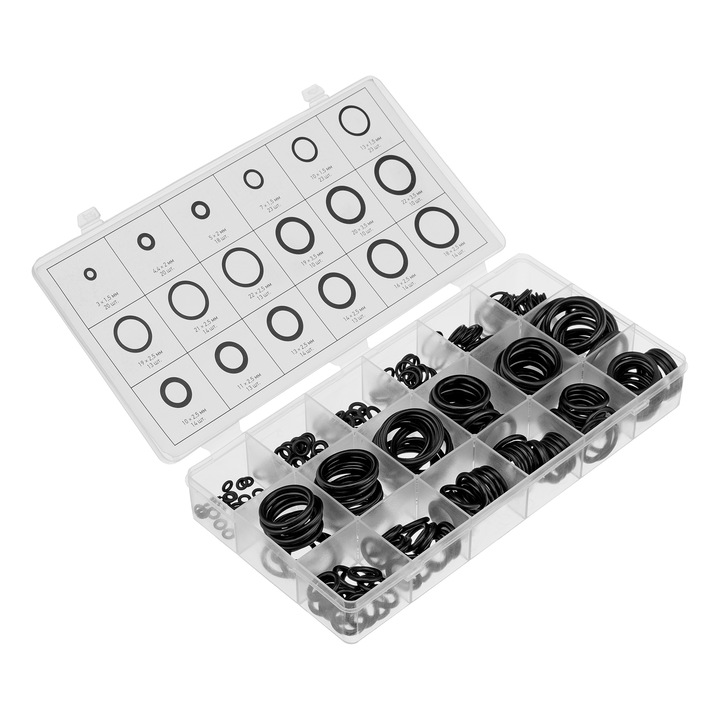 Комплект гумени уплътнения MTX, D 3 - 22 мм, 279 бр