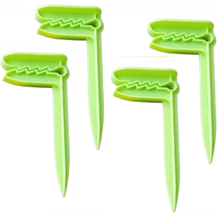 4 darabos strandtörölköző-csipesz készlet, KkvoGmle, polipropilén, 6 x 2,9 x 1,1 hüvelyk, zöld