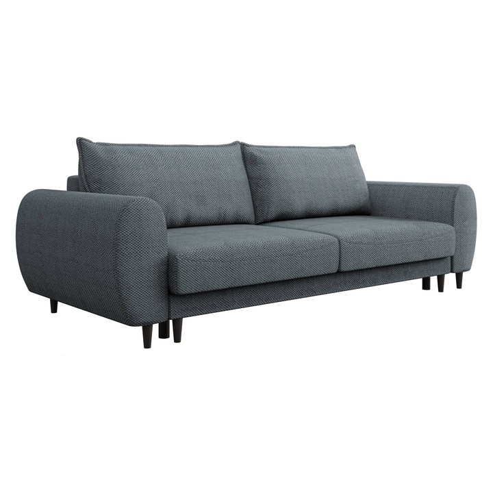 Coltar Nesene, MIRJAN24, gri inchis, 95x251x76 cm