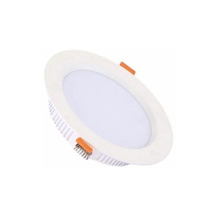 Комплект от 6 LED прожектора за вграждане, 3W, 4000K, неутрално бяло, O75mm, IP44, за баня, кухня, всекидневна