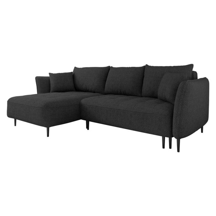 Coltar Murkat, MIRJAN24, stanga, grafit, 158x276x94 cm