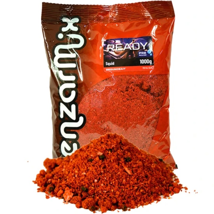 Захранка Benzar Mix Ready Carp, Калмари, 1 кг