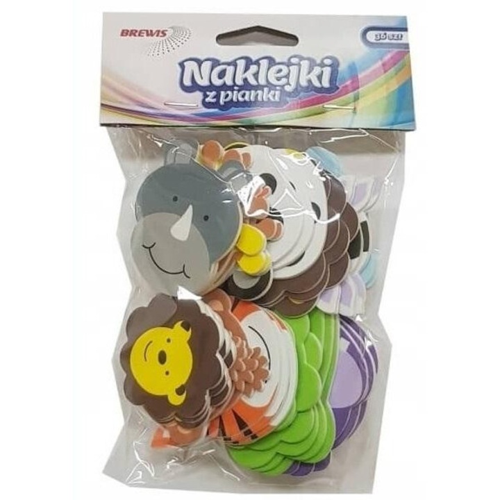 Set de stickere decorative Brewis ZOO, 36 bucati, 155x118mm
