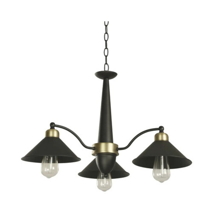 Полилей Titan E27 Макс. 3x15w, черен