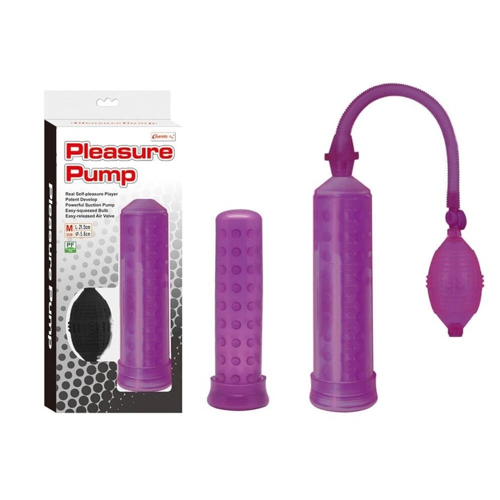 Péniszpumpa Charmly Toy Pleasure Pump, 21-25 cm, Lila