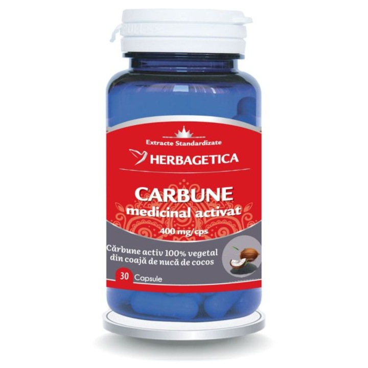 Carbune Medicinal Activat 30 capsule Herbagetica
