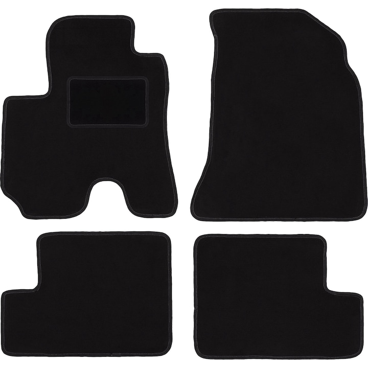 Set Covorase Auto Pentru Toyota Rav4 Ii Suv 5-Drzwiowy (2000-2003) Negru, Velur, Cu Prinderi – Perfect Adaptat