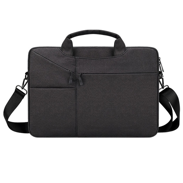 HERUSI laptop táska 14.1-15.4 inch, vízálló, könnyű, fekete