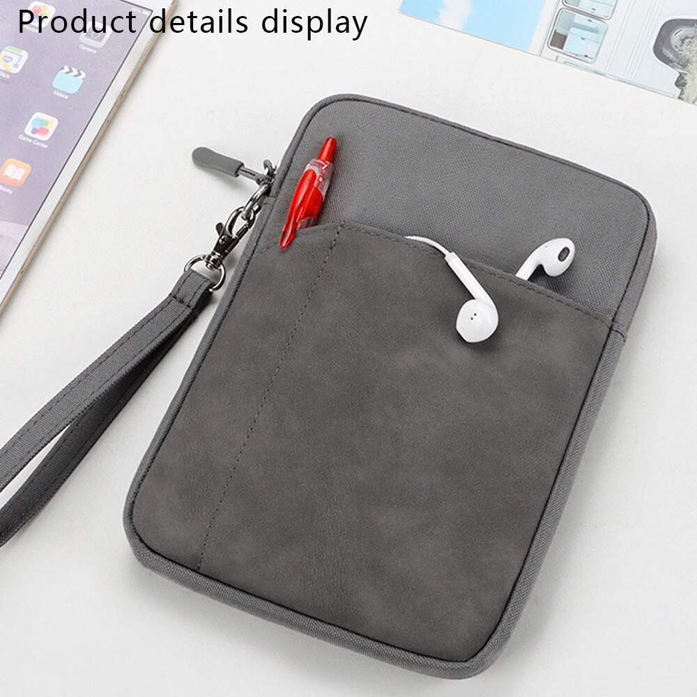 Husa pentru tableta 9.7-10.8 inch, impermeabila, cu buzunar, dimensiuni 28x22.5x2.5cm