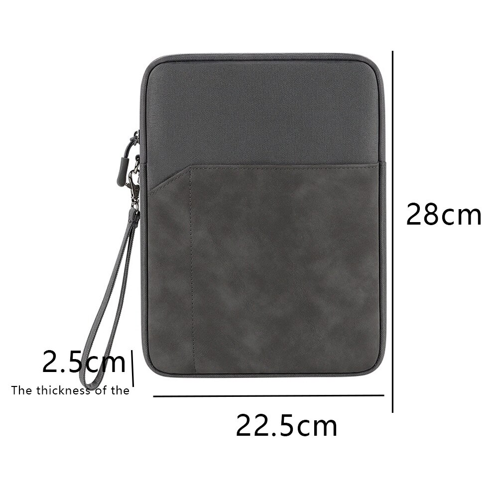 Husa pentru tableta 9.7-10.8 inch, impermeabila, cu buzunar, dimensiuni 28x22.5x2.5cm