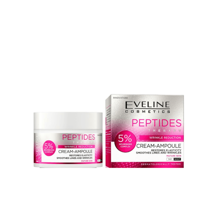 Ránctalanító krém érett bőrre Peptides Therapy Eveline Cosmetics, 50 ml