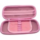 Penar cu 3 compartimente, design 3D Iepuras, rezistent la apa, roz, 5x10.5x23cm