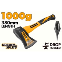 Topor despicat lemne GARDENEST by TOLSEN 1000g, Otel carbon 45# forjat si tratat termic, Maner din fibra de sticla durabila, Ideal pentru busteni si lemne de foc, rezistenta la uzura, cap otel lustruit, tais de precizie, prindere sigura si ergonomica