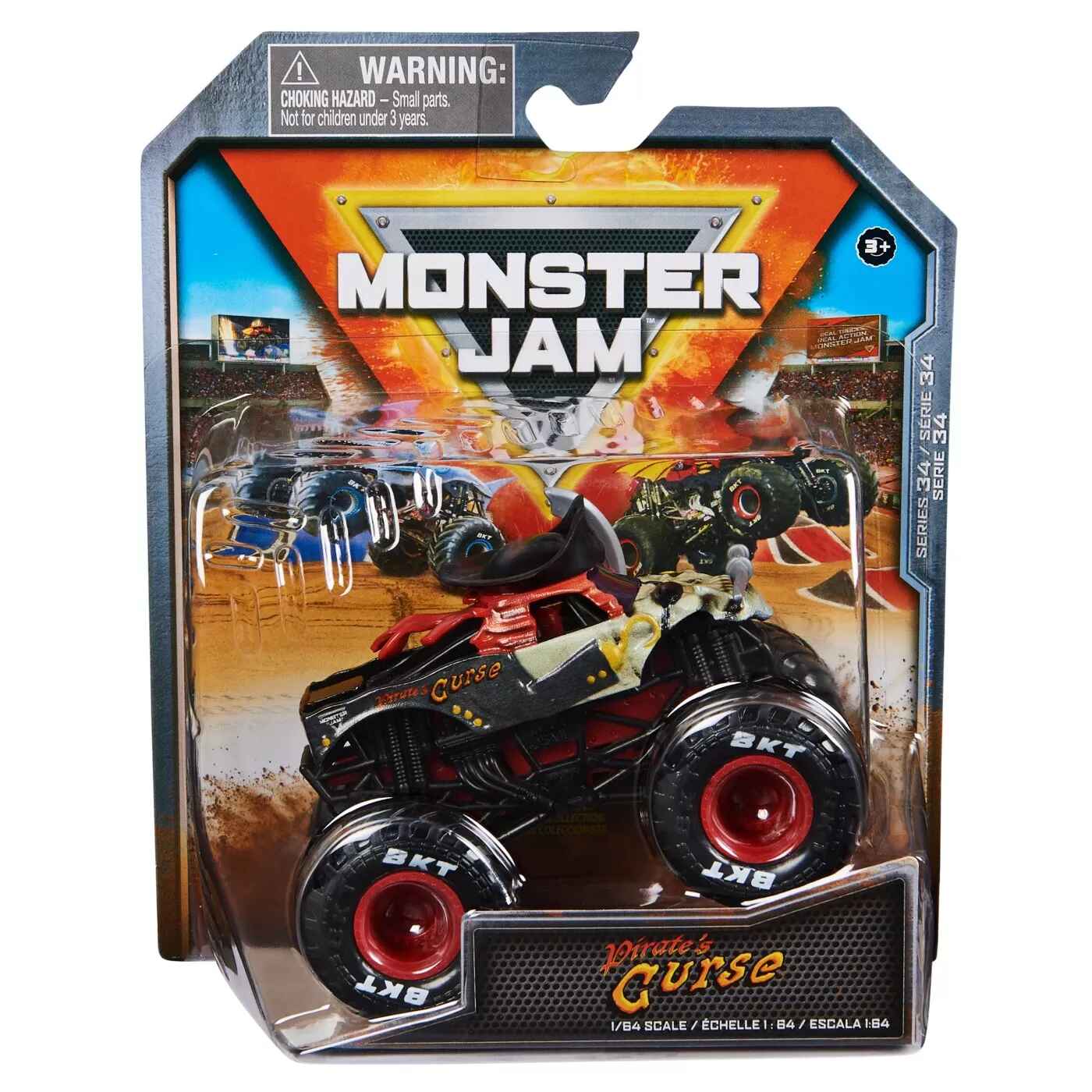 Masinuta diecast Monster Jam - Pirate'S Curse, 1:64