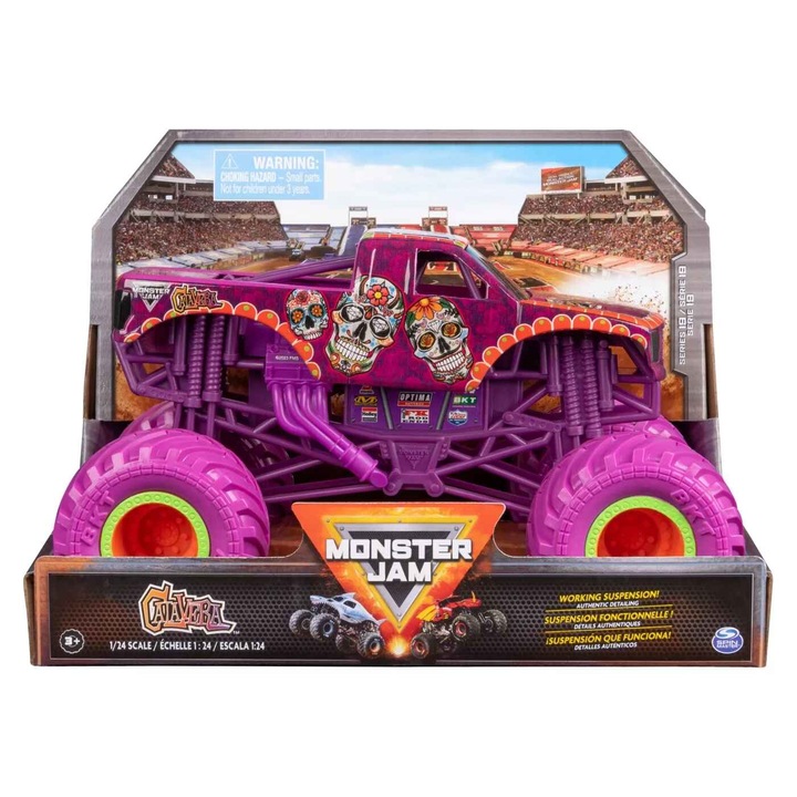 Masinuta diecast Monster Jam - Calavera Scara 1:24