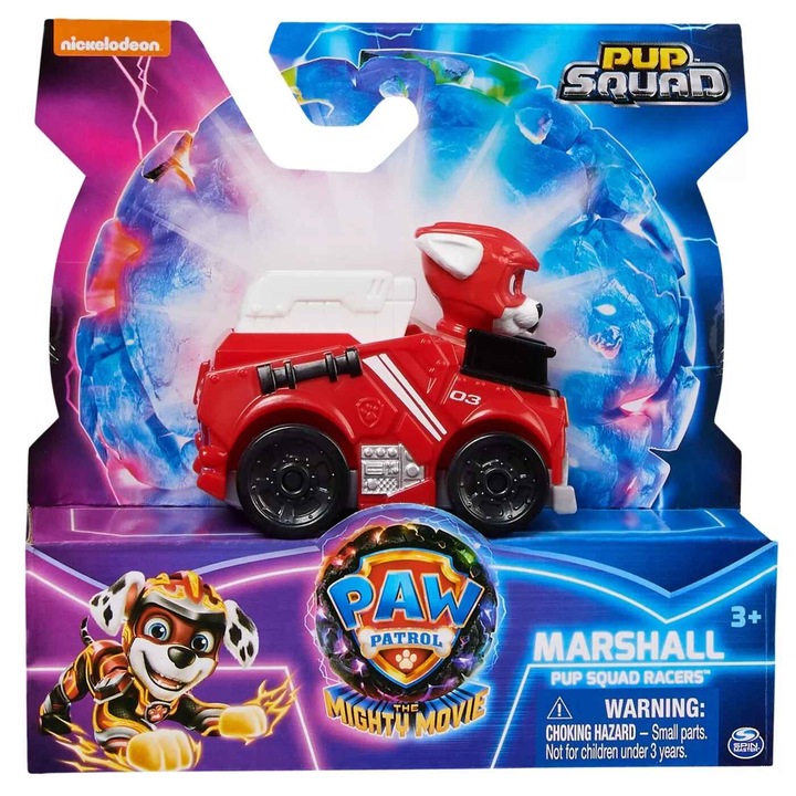 Vehicul Paw Patrol - Pup Squad Racers, Marshall, 1:55