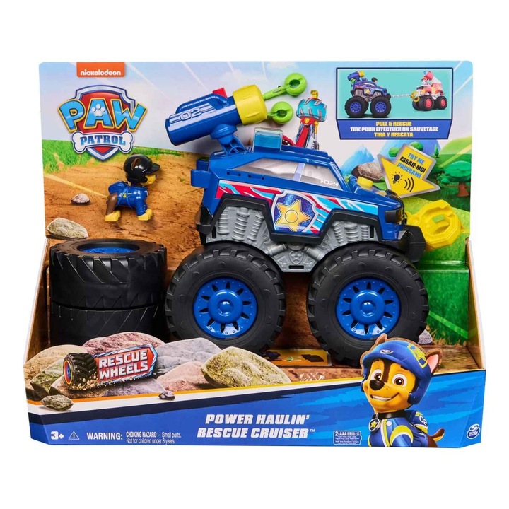 Превозно средство Paw Patrol - Rescue Wheels, Количка Power Haulin Chase