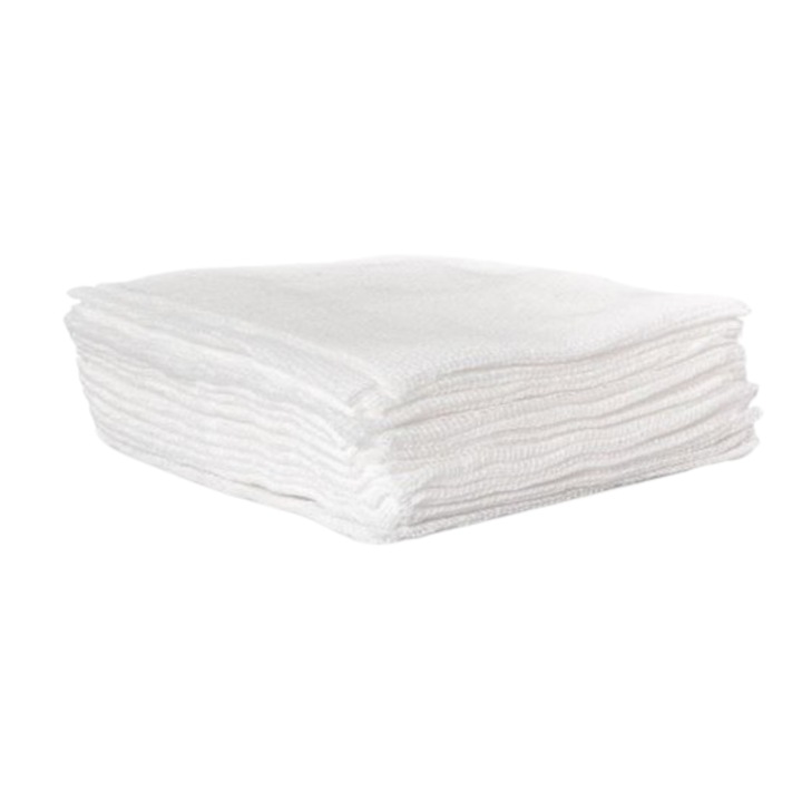 Комплект от 5 Стерилни нетъкани компреси 5 см х 5 см Bastos Viegas сгънати на 4