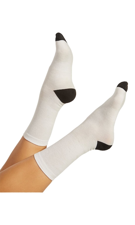 Чорапи Roly sublimable - комплект от 5 чифта, Createur, бяло+черно памучно докосване