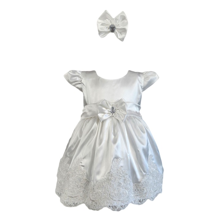 Rochita eleganta fetite, model Rochelle Dreamydwqfaxzg, Alb