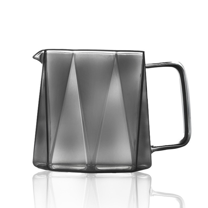 Üveg kancsó kávéhoz, teához, tejhez, 1 literes