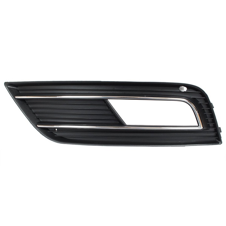 Lökhárító rács Audi A4 B8 FL, 2011-2015, bal, fekete króm kerettel, új
