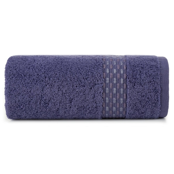 Prosop de baie Eurofirany RIVA11 absorbant si durabil, cu margini impletite 70x140 Violet