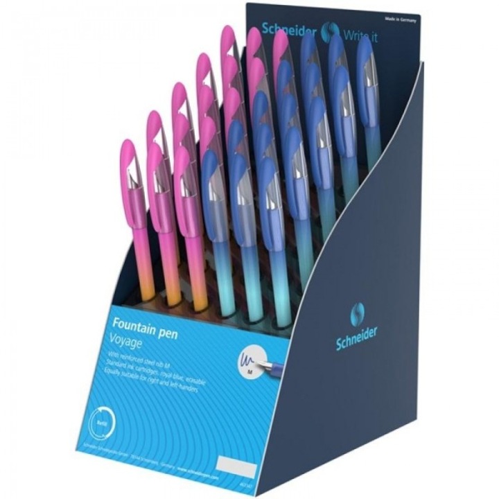 Set stilouri Schneider Voyage, grosime linie M, multicolor, 168x322 mm