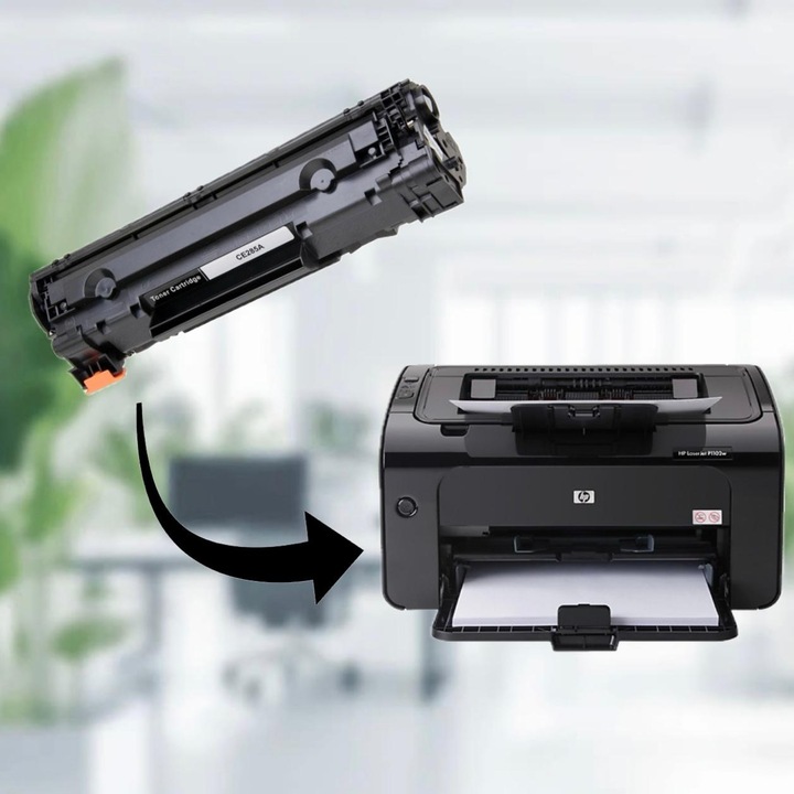 Kompatibilis toner patron 285A CE285A, fekete, 2000 oldal, HP LASERJET PRO M1132 PRO M1212NF MFP PRO M1217NFW MFP PRO P1102 P1102W P1104 P1104W P1106 P1106W P1107 P1107W P1108 P1108W P1109 P1109W