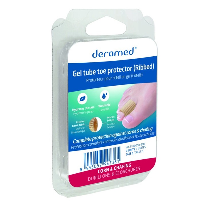 Corector deget - Orteza cu protectie bataturi, amelioreaza durerea, Deramed - 3 buc