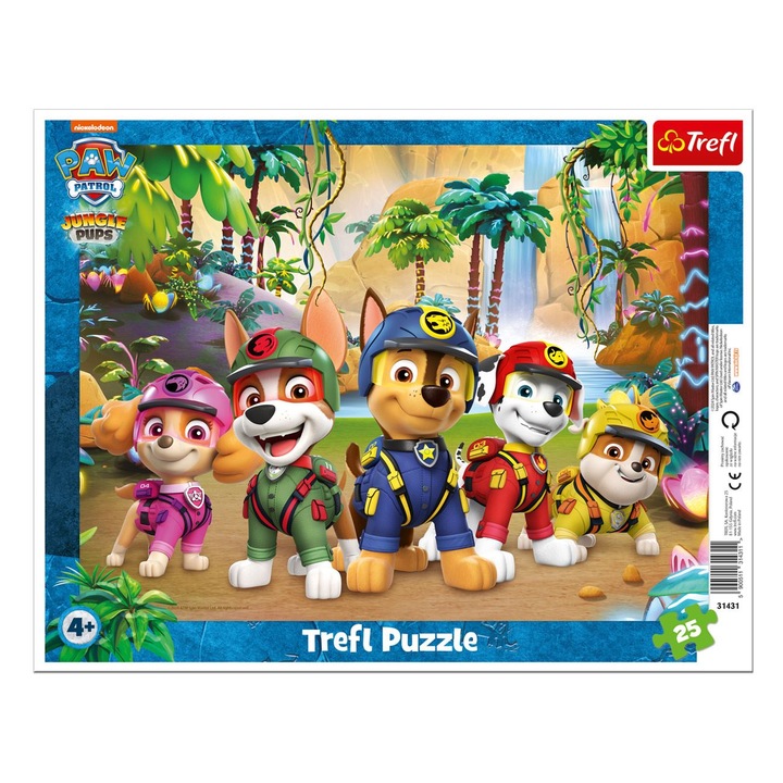 Paw Patrol Jungle Puzzle (25 darab) - Trefl
