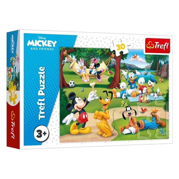 Mickey és barátai az erdőben kirakó (30 darabos) - Treffl
