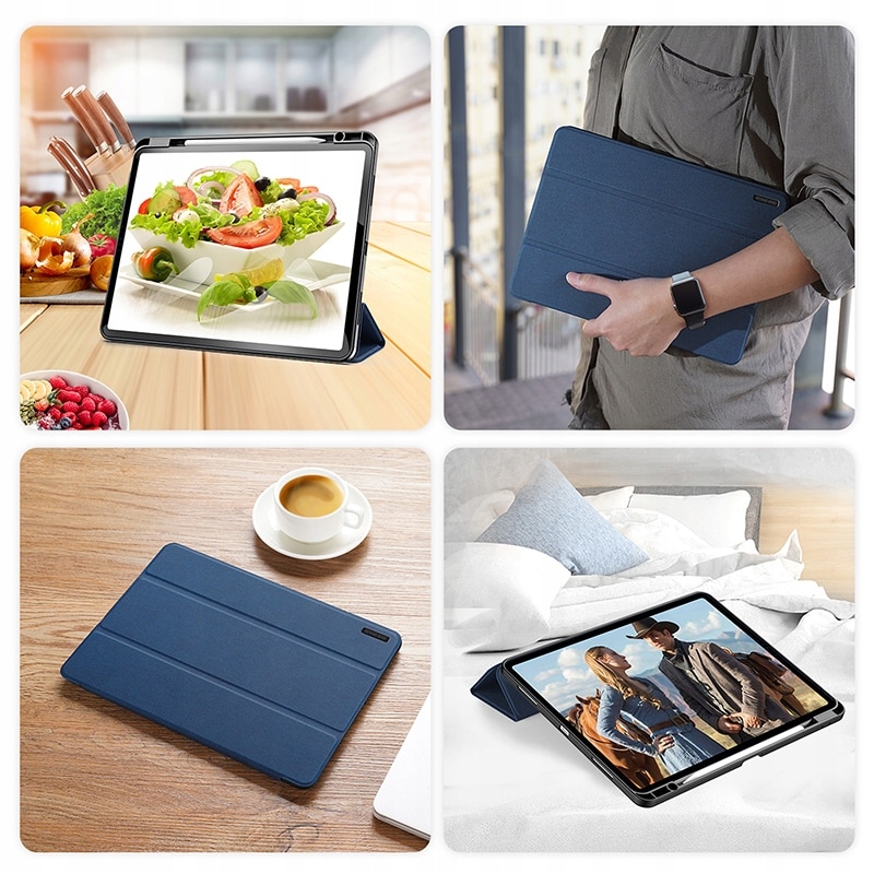 Husa Dux Ducis Domo pentru iPad Pro 13" 7th gen 2024, albastru marin