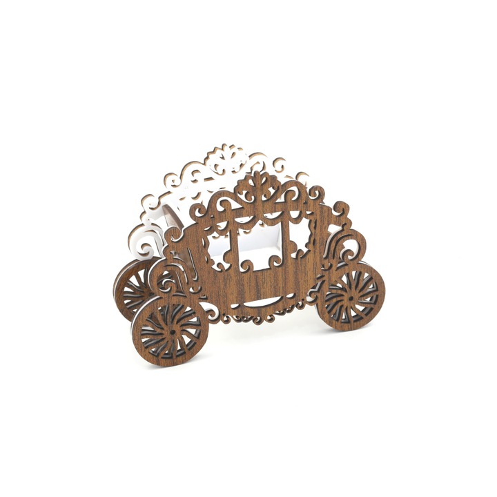 Cosulet pentru bomboane, din lemn, 13.5 x 5.5 x 9.5 cm