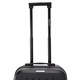 Troler cabina avion Quasar & Co.®, 55x35x22cm, bagaj de mana, troller cu fermoar antifurt, cifru, maner telescopic lung, geamantan cu 4 roti duble silentioase 360°, valiza ABS 2.8 mm, rezistent, port USB, suport de pahar, 10kg, Legend, Negru