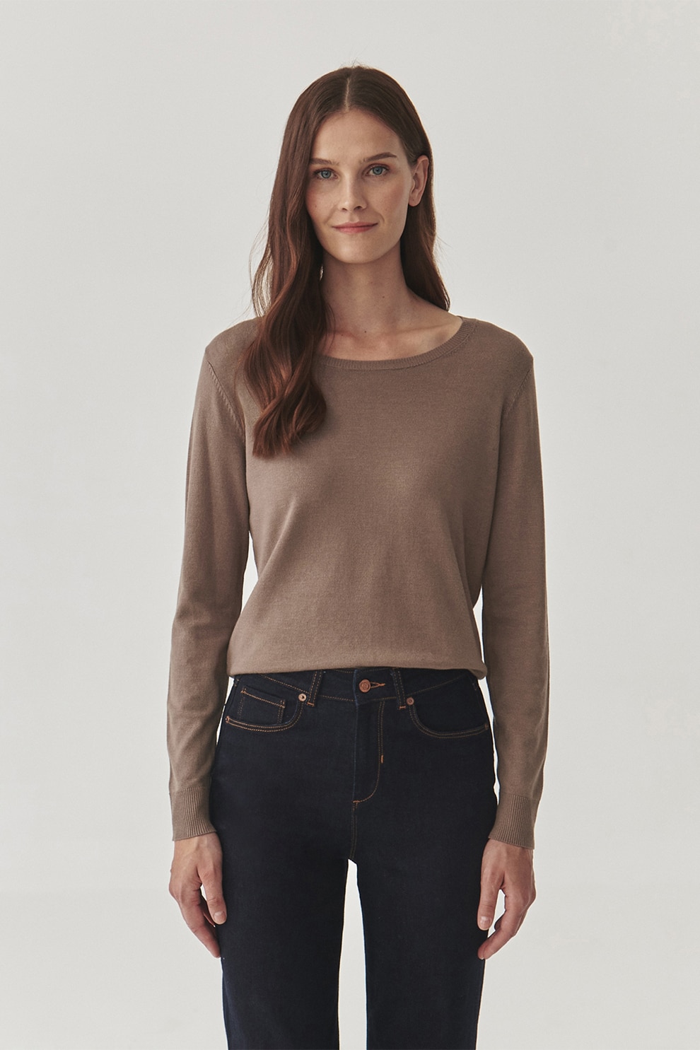 Tatuum, Pulover tricotat fin Tessini, Maro fango, S