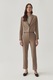 Tatuum, Sacou cu revere decupate Reneta, Maro fango, 34