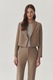 Tatuum, Sacou cu revere decupate Reneta, Maro fango, 34